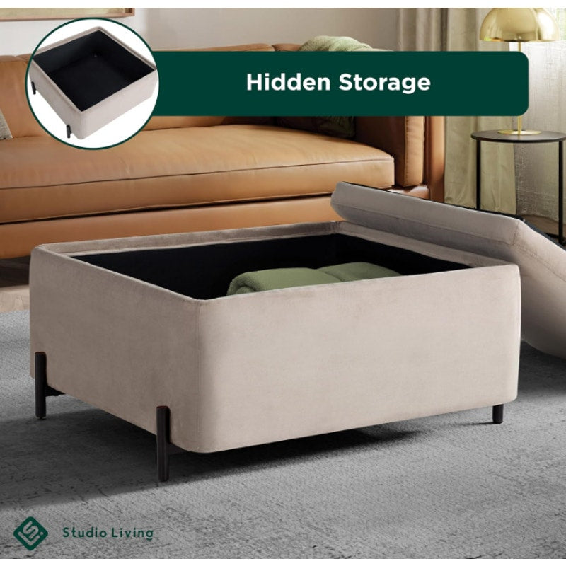 Studio Living® Connor 31.1" Large Storage Ottoman