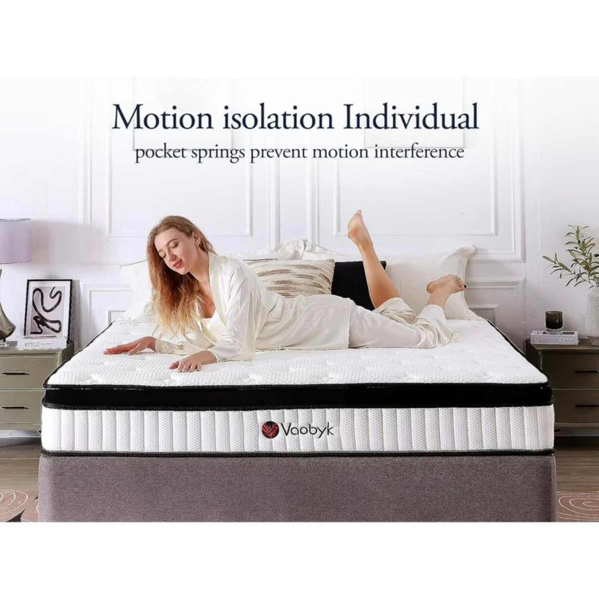 Vaobyk Full Size Mattress, 12 inch Hybrid Full Mattress