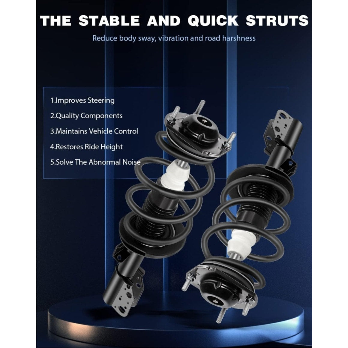 ECCPP Front Struts Complete Strut Assembly Shock Absorber for 2008-2012 for Buick Enclave,2009-2012