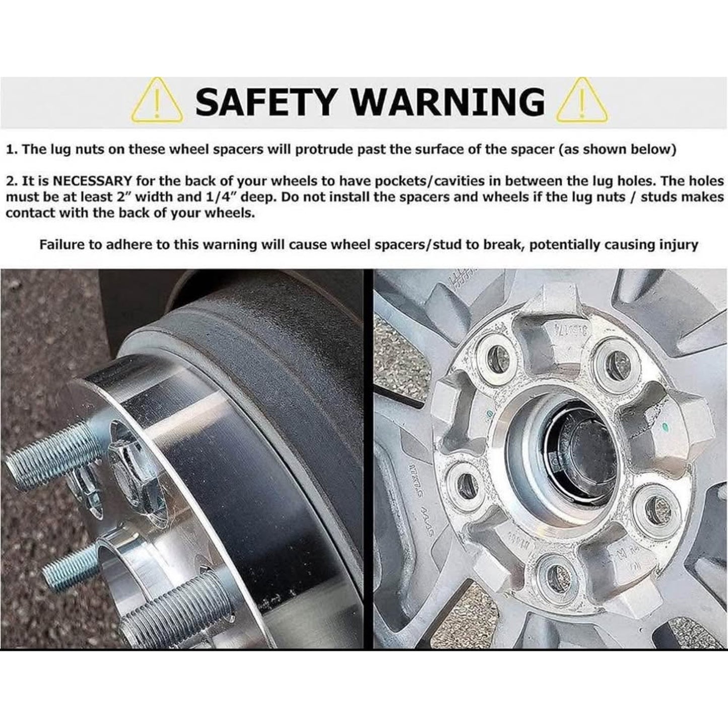 YIZBAP 2PCS 6x5.5 to 5x5.5 Wheel Adapters for Ram 1500 F150 Wheels on Silverado 1500 Tacoma Vehicle,