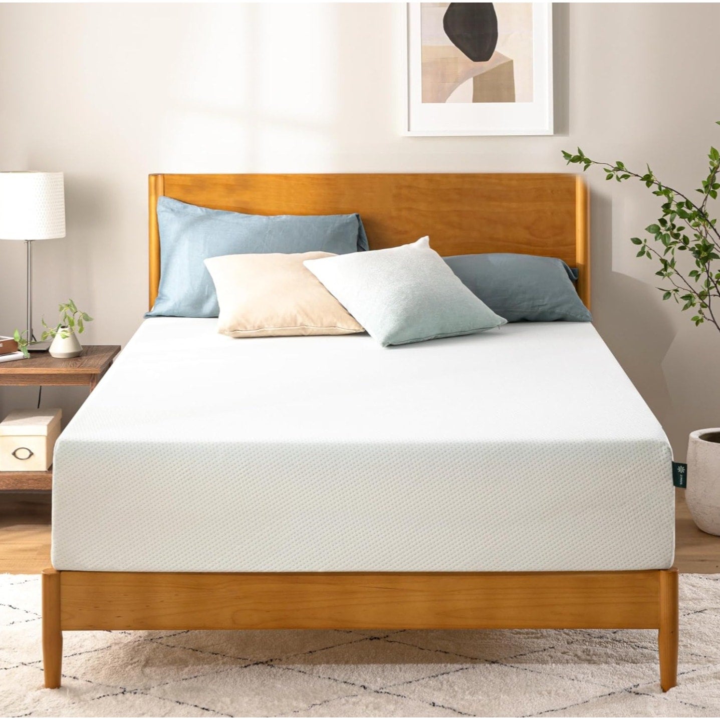 ZINUS 12 Inch Green Tea Memory Foam Mattress [New Version], King, Fiberglass free, Medium Firm Feel