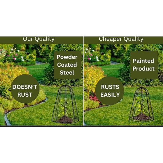 Garden Cloches for Plants Set of 6 | Chicken Wire Cloche | Heavy Duty Metal Plant Protection Cage Ru