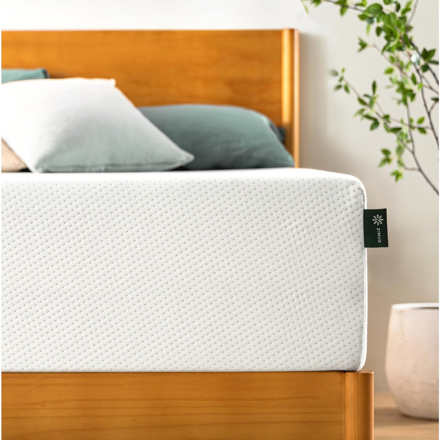 ZINUS 12 Inch Green Tea Memory Foam Mattress [New Version], King, Fiberglass free, Medium Firm Feel