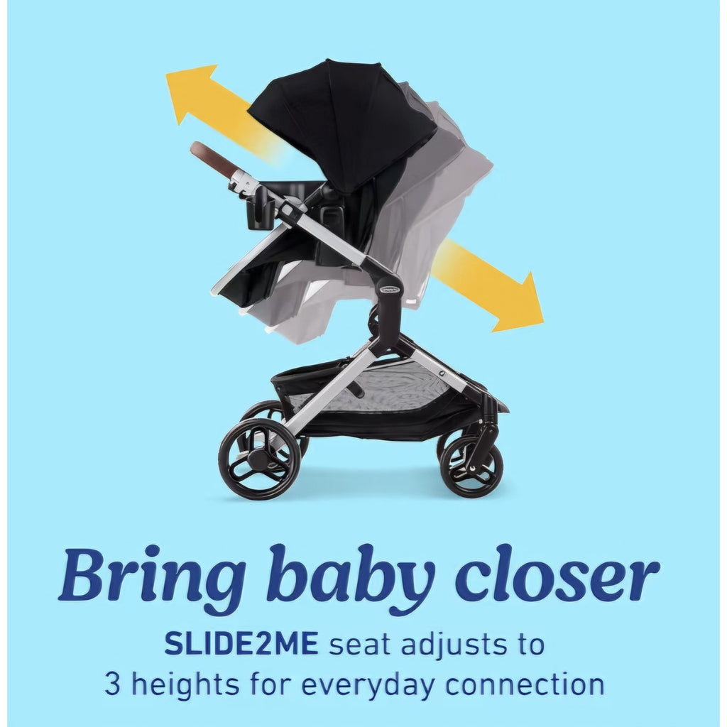 Graco Modes Nest Travel System, 3-in-1 Modular Carseat Stroller Combo, Includes the SnugRide DLX