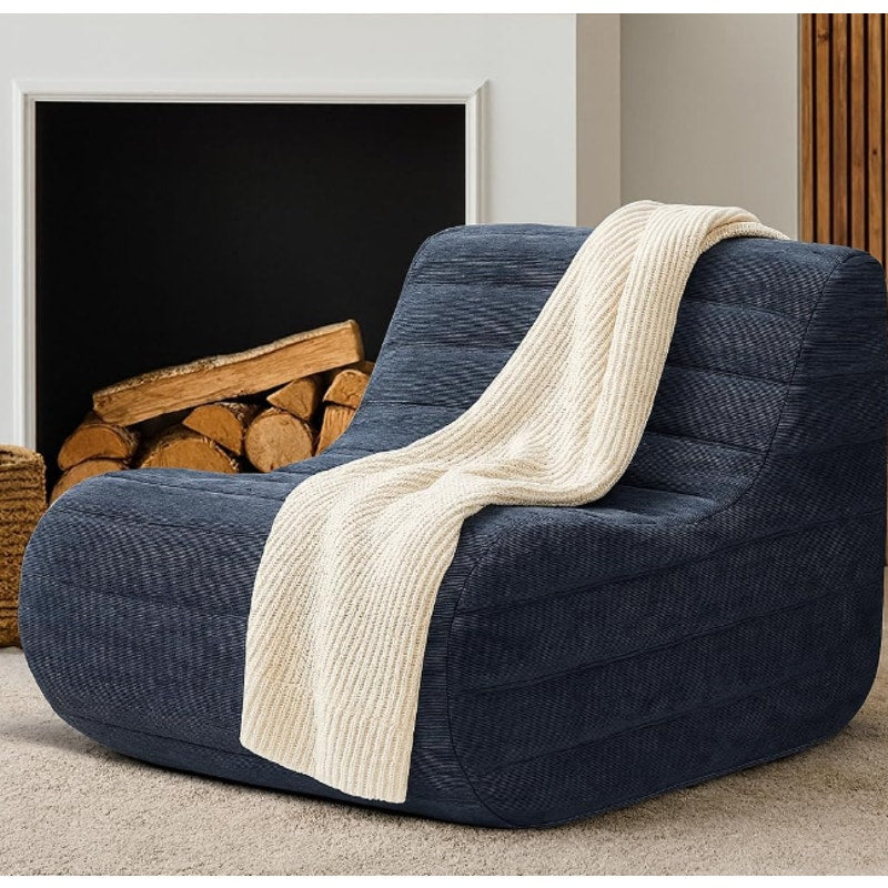 Memory Foam Bean Bag Chair, Gray