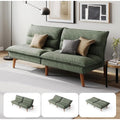 LINSY HOME Futon Sofa Bed - Convertible Corduroy Futon Couch Bed with Adjustable Backrest