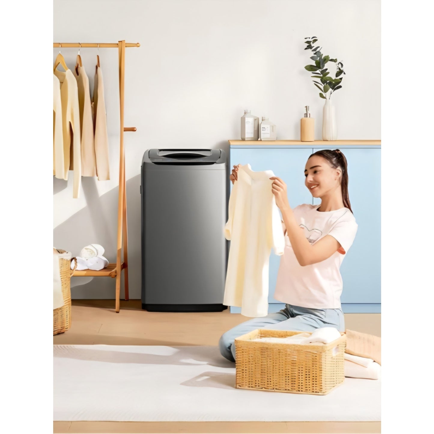 Comfee Portable Washing Machine, 0.9 cu.ft Compact Washer With LED Display