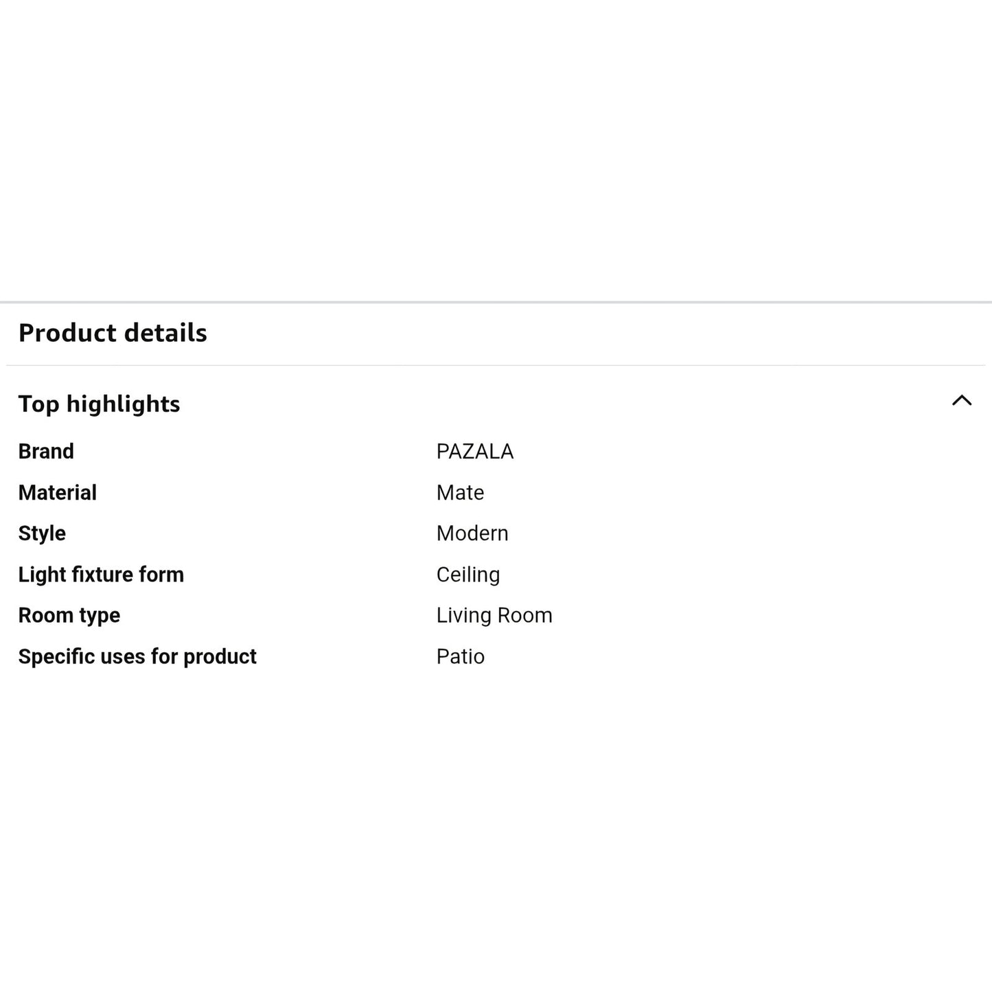 PAZALA Ceiling Fan with Lights A370BK