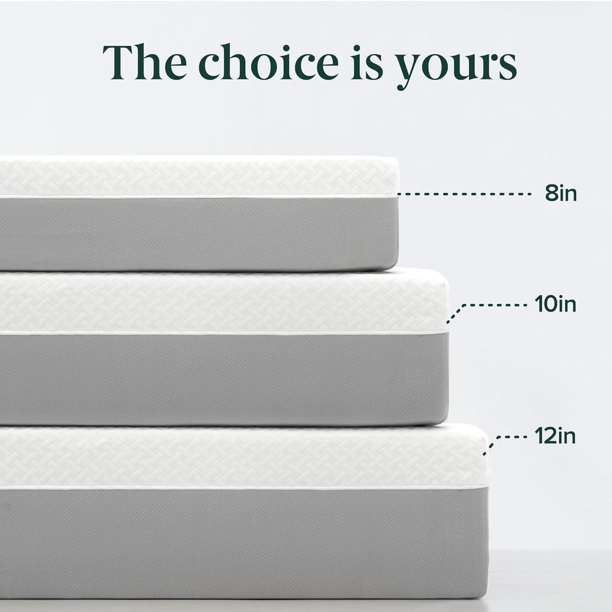 Zinus 10 Inch Green Tea Essential Memory Foam Mattress, Queen, Medium Feel, Mattress in A Box