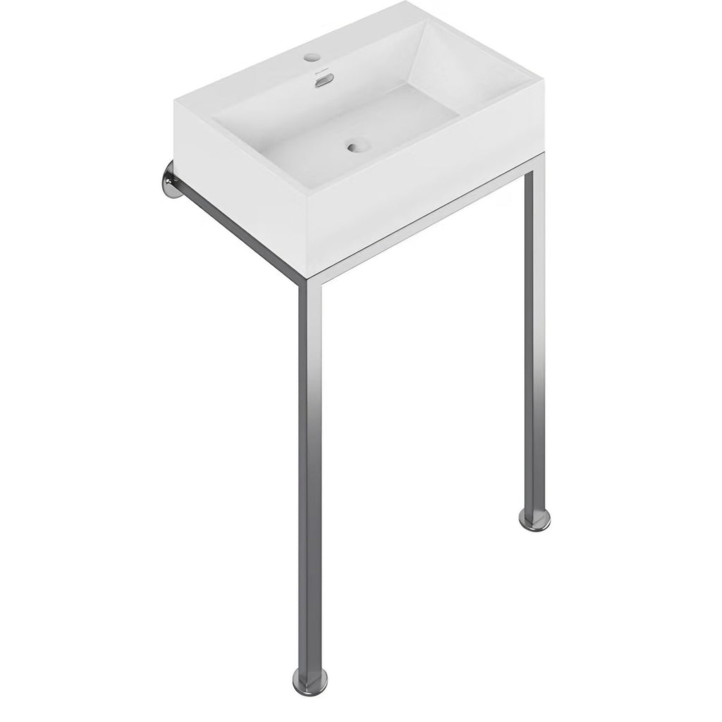 Concorde 24" Rectangle Console Sink with Brushed Gold Legs
