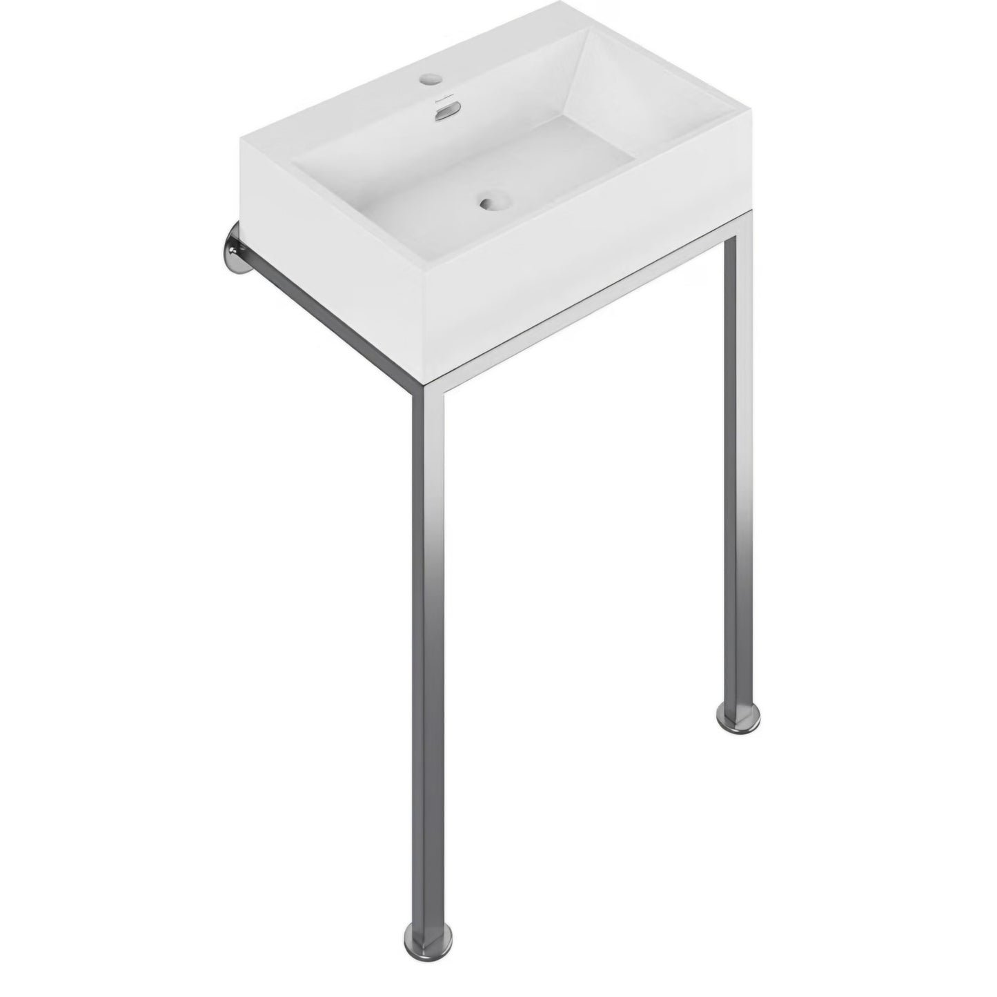 Concorde 24" Rectangle Console Sink with Brushed Gold Legs
