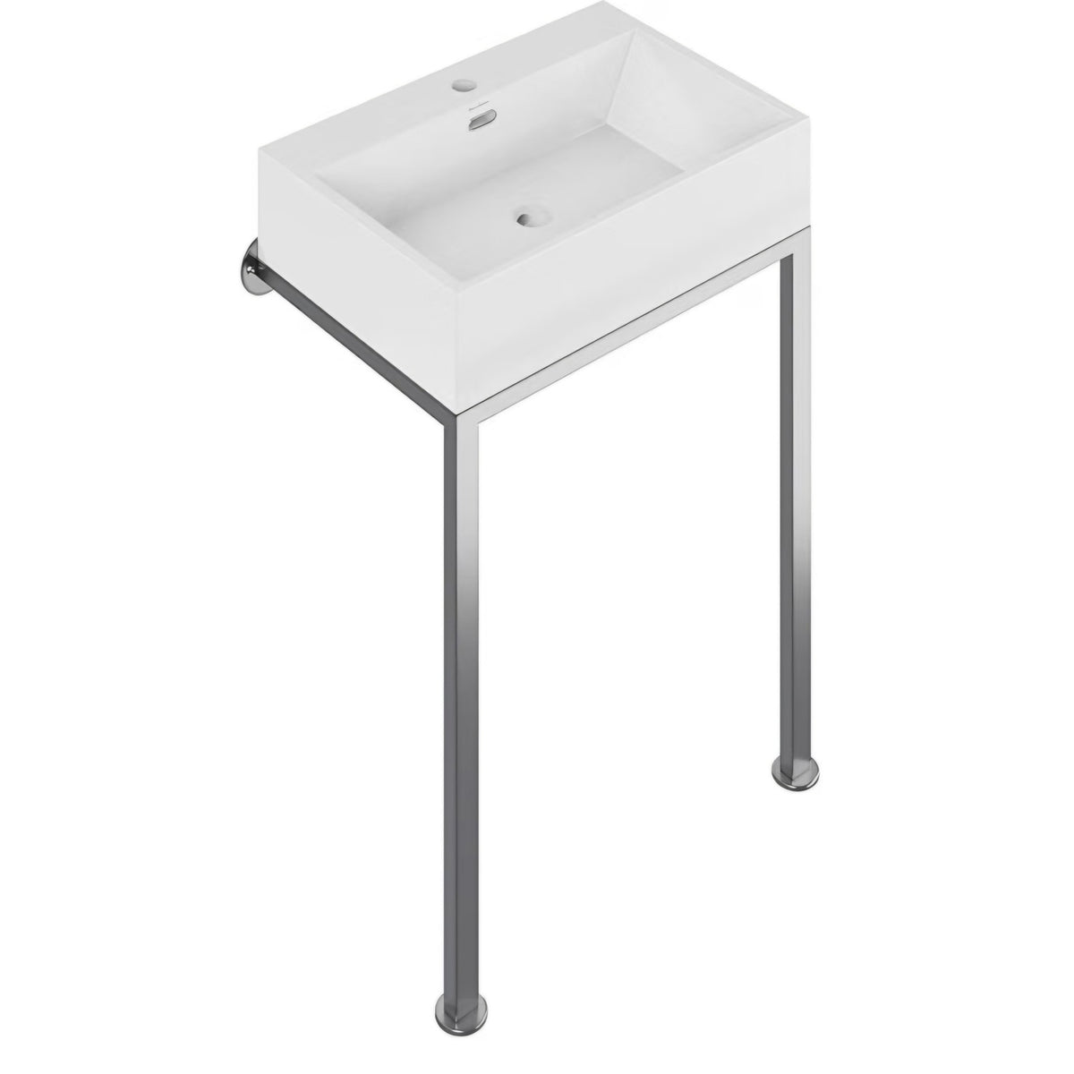 Concorde 24" Rectangle Console Sink with Brushed Gold Legs