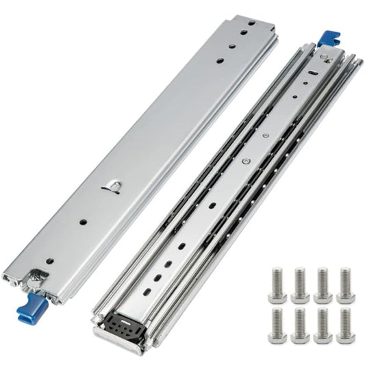 1 Pair of 60 Inch Heavy Duty Drawer Slides 500LB Full Extension Side Mount Ball Bearing Drawer Rail