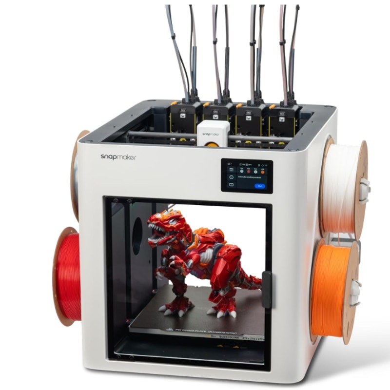 Snapmaker U1 3D Printer,4-Toolhead with 5s Toolchanger,Multi-Color Printing 5X Fast Printing,