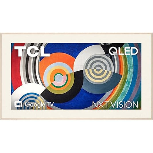 TCL 65 In Class NXTVISION Series Picture Frame Canvas Art TV, 65A300W, 2024 Model,QLED 4K HDR Smart