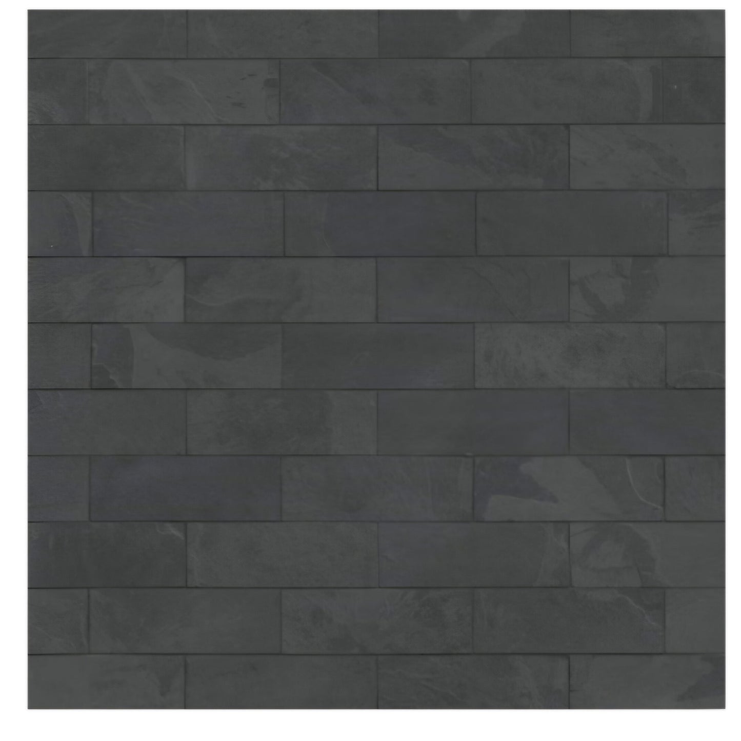 MSI Montauk Black 4 inch x 12 inch Gauged Slate Subway Tile for Kitchen Backsplash, Floor Tile