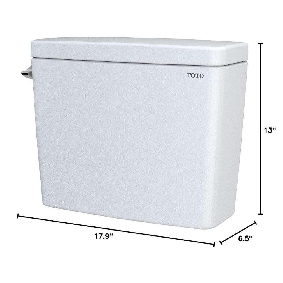 TOTO Drake 1.6 GPF Toilet Tank with WASHLET+ Auto Flush Compatibility, Cotton White - ST776SA#01