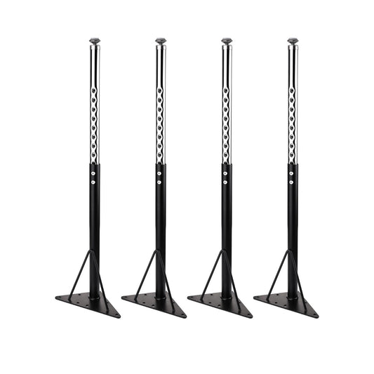 KAZAKA Adjustable Table Legs, 24 1/2 inch for Activity & Office Tables - Set of 4 (Black)