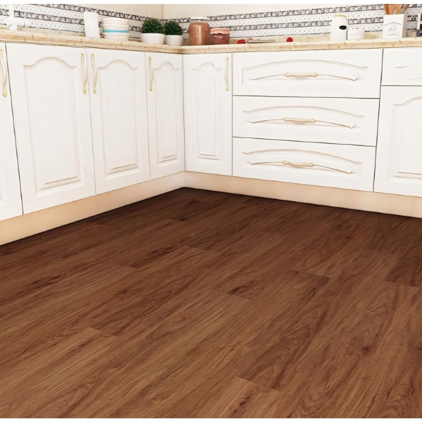 Peel and Stick Vinyl Flooring 36 Pack 54 Sq.Ft,