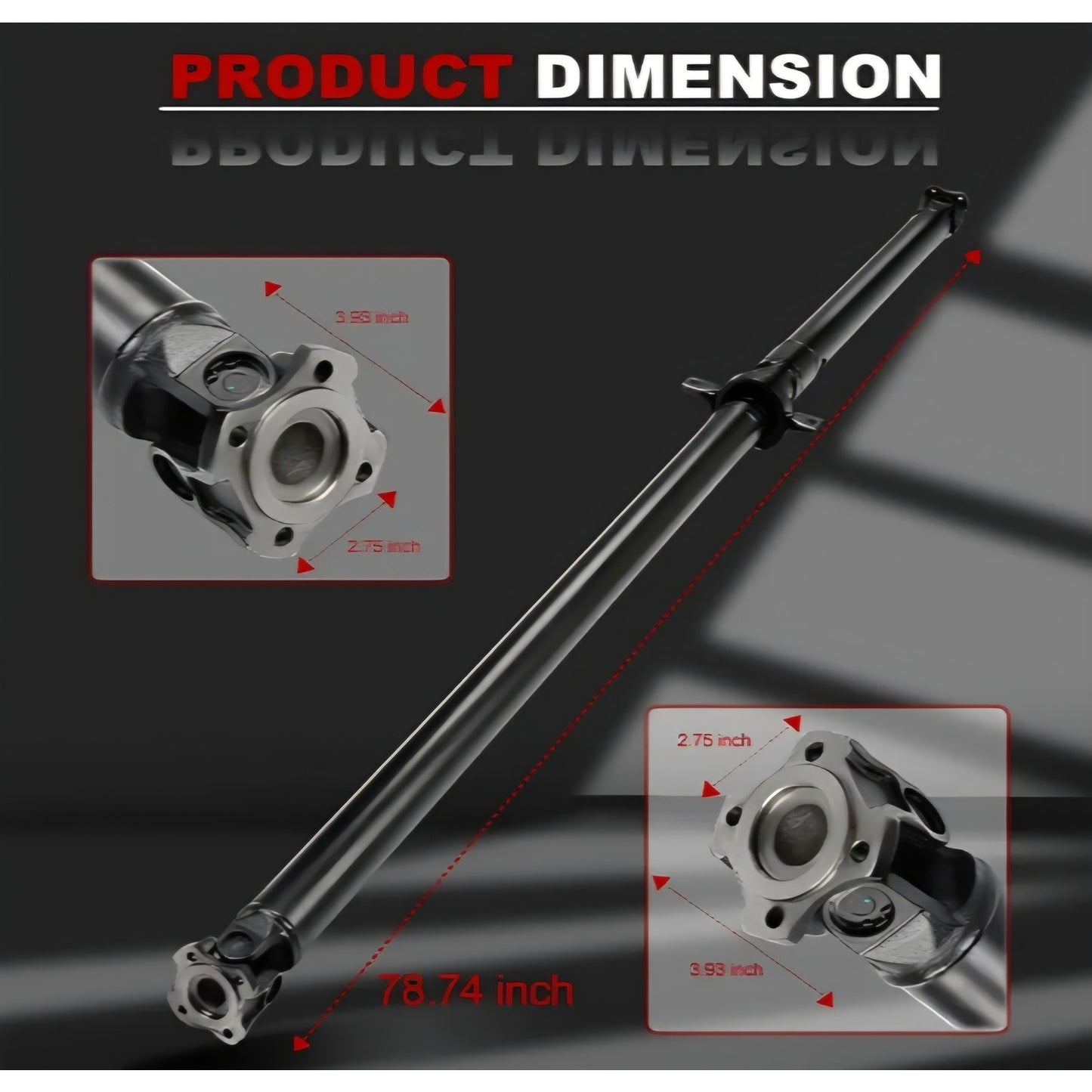 JDMON Rear Drive Shaft Prop Shaft Driveshaft Assembly Compatible with Honda Element 2.4L L4