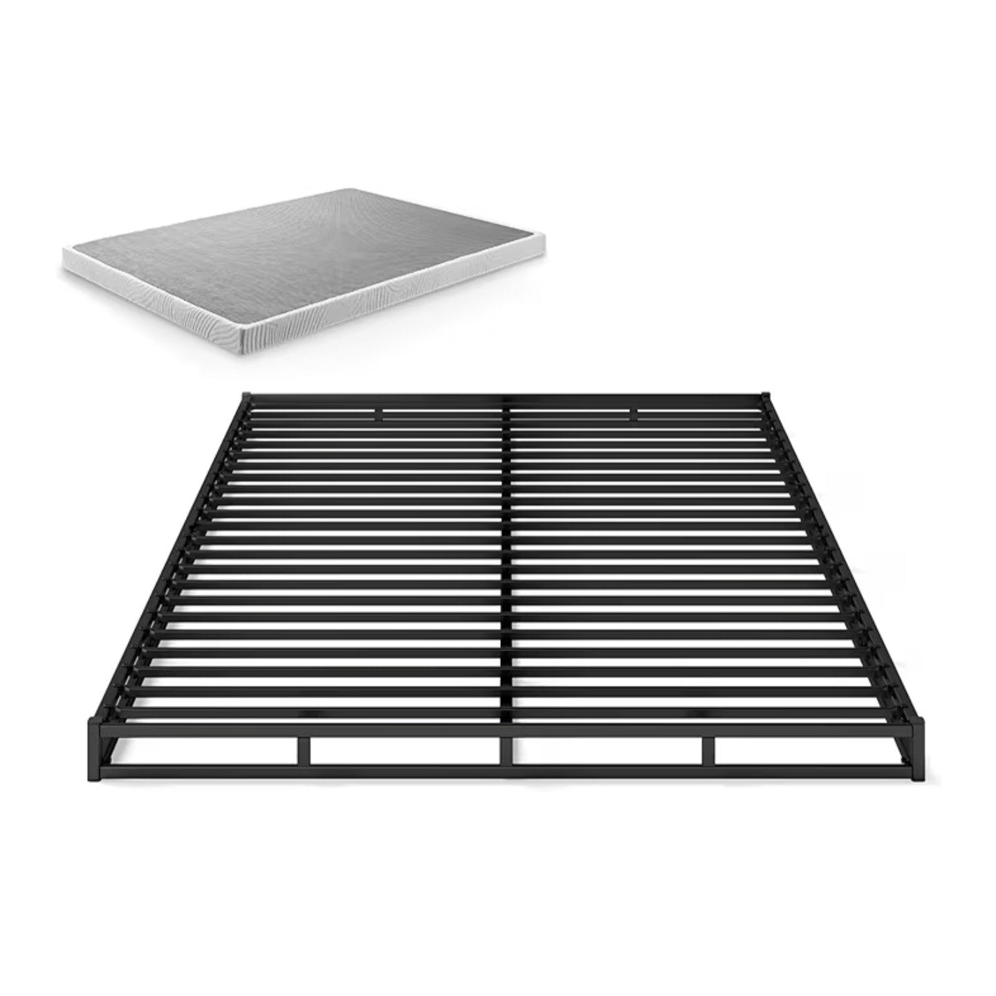 ZINUS King, Quick Lock Metal Smart Box Spring, 4 Inch Mattress Foundation, Strong Metal Structure,
