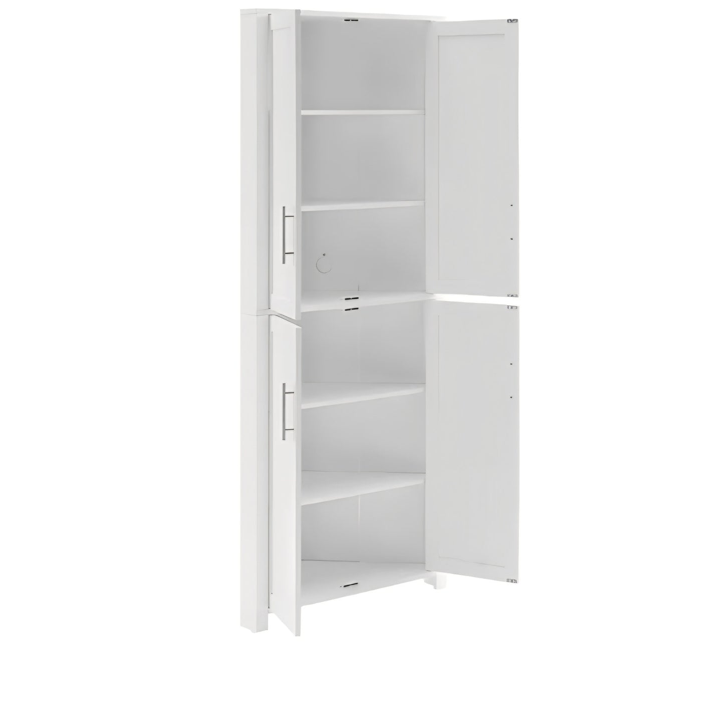 Traditional Corner Pantry Storage Cabinet with Shelves, Kitchen, Dining
