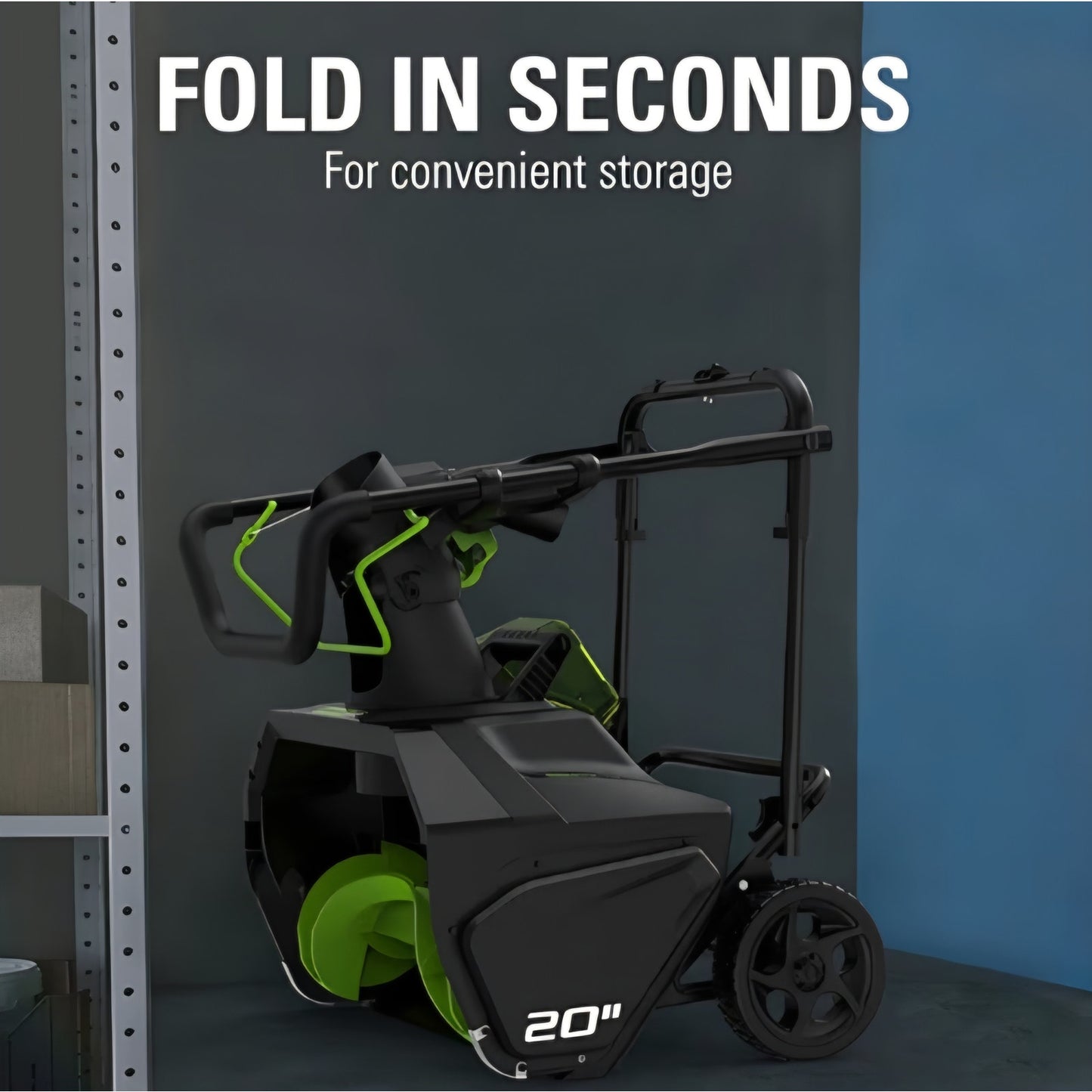 Greenworks 80V (75+ Compatible Tools) 20” Brushless Cordless Snow Blower, 2.0Ah Battery and Charger