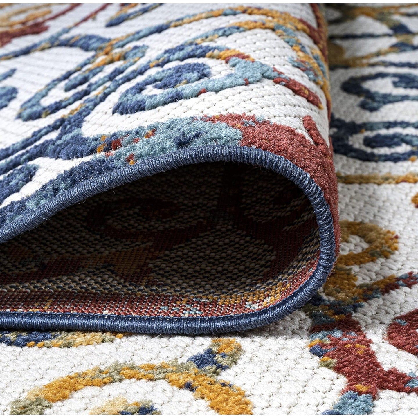 JONATHAN Y Atrani Scroll Trellis Area Rug 8 ft. x 10 ft. Indoor/Outdoor Geometric Office LivingRoom