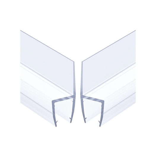 AmazerBath Shower Door Side Seal Strip (Set of 2), Frameless Glass Shower Door Seal Strip - Suit