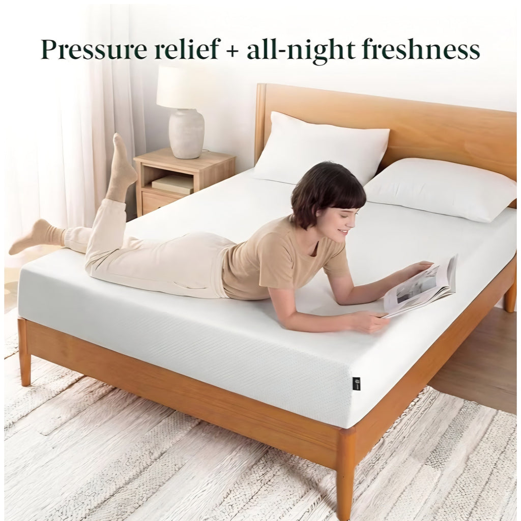 Zinus 8 Inch Twin Green Tea Memory Foam Mattress [New Version], Fiberglass Free