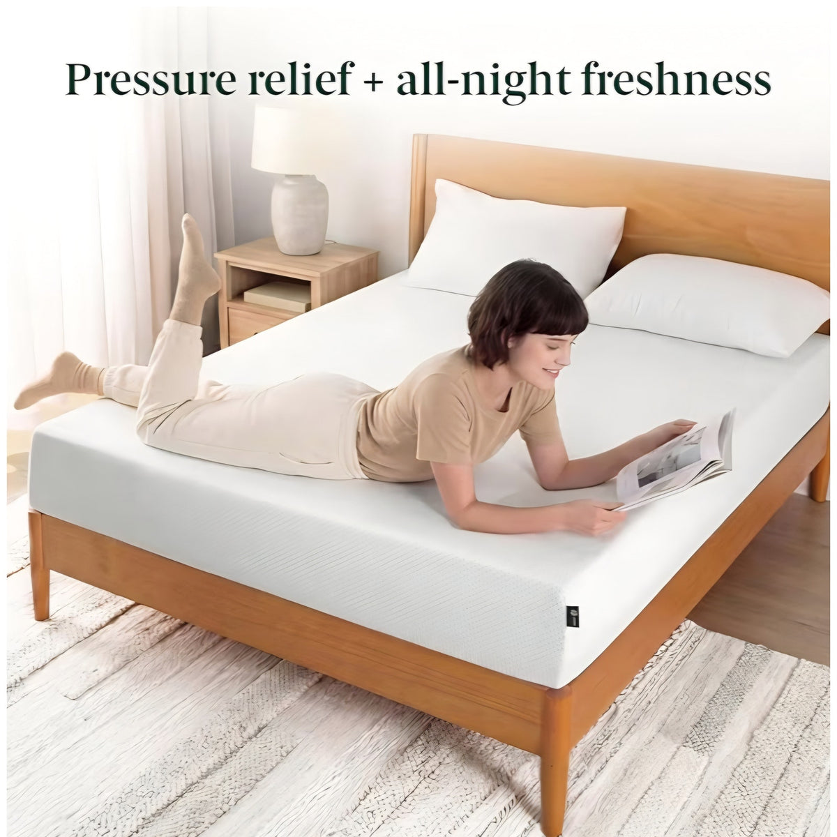 Zinus 8 Inch Twin Green Tea Memory Foam Mattress [New Version], Fiberglass Free