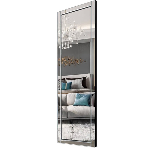65x24 Full Length Wall Mirror Large Rectangle Mirrors with Reflect Frame Wall Mounted/Hanging