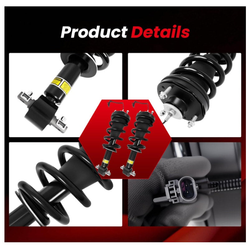 4PCS Front & Rear Shocks Struts Assembly Cadillac Escalade Chevy Suburban Tahoe Silverado GMC YUKON