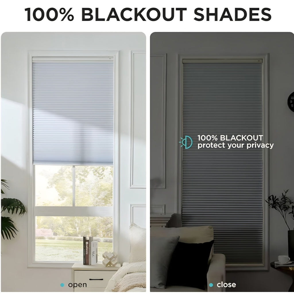 Window Blinds for Indoor Windows, Blackout Shades Cellular Shades Cordless