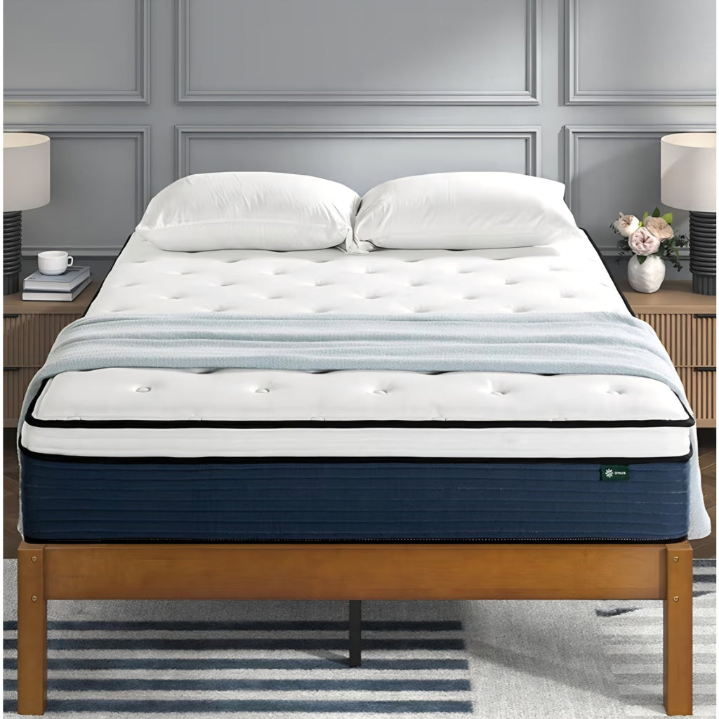ZINUS 12 Inch Comfort Support Hybrid Mattress, King, Medium Plush