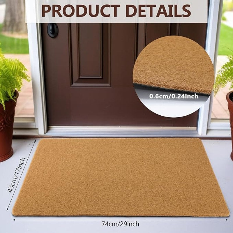 Tinideya 20 Pcs Coir Doormat with Heavy Duty Backing, for Out/ Indoor Entryway  (29 x 17 In)