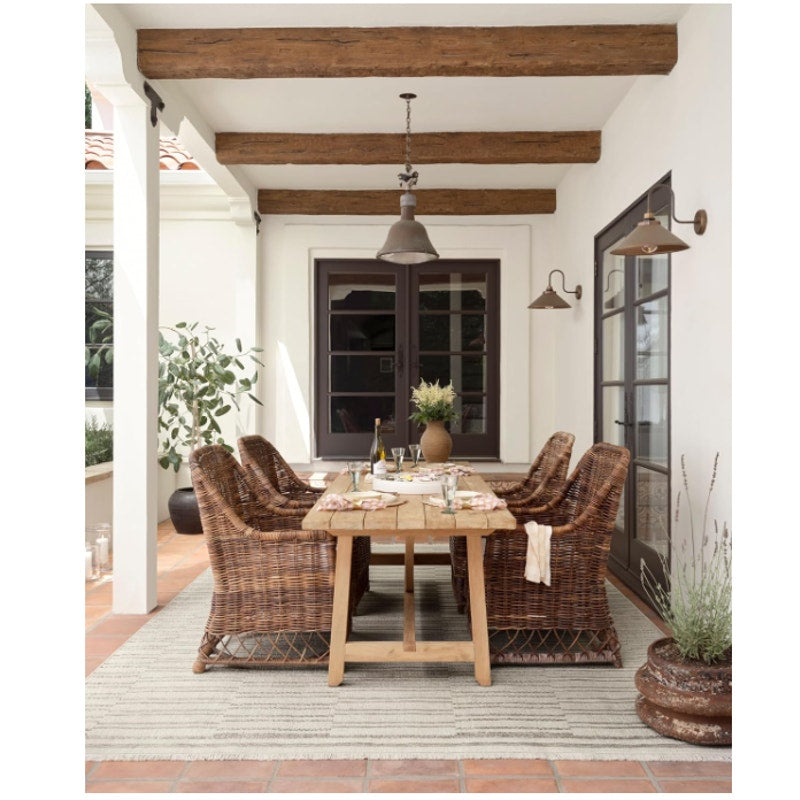 Loloi Amber Lewis Malibu Ivory / Dove 5'-1" x 7'-7" Area Rug