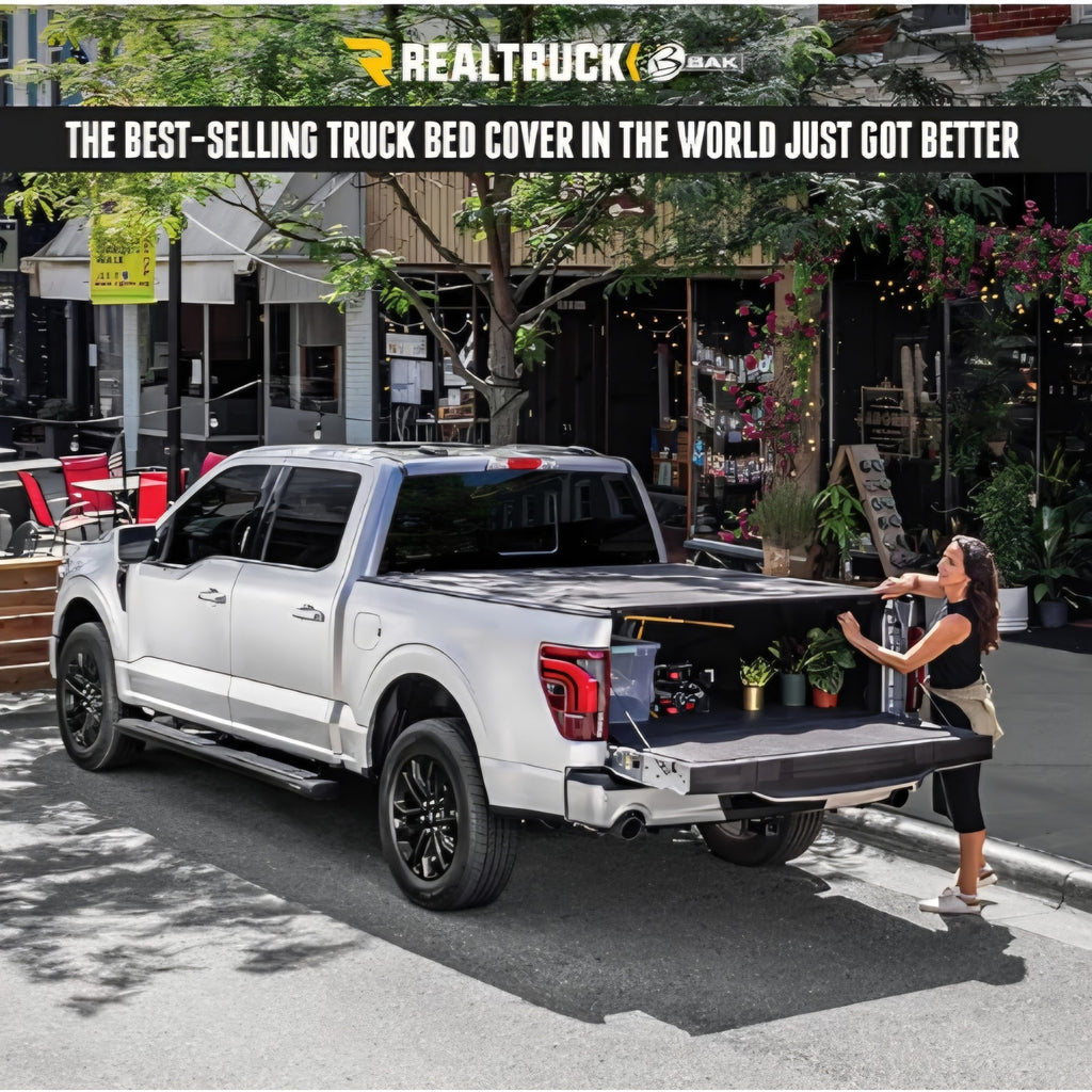 RealTruck BAK BAKFlip MX4 Hard Folding Truck Bed Tonneau Cover Dodge Ram 1500 2019-2026