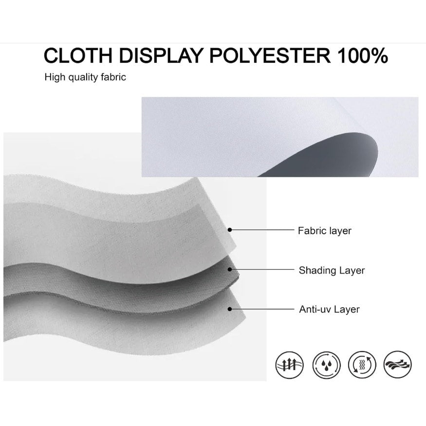 Cordless Roller Shades 100% Blackout Blinds for Windows and Doors  75LX62W