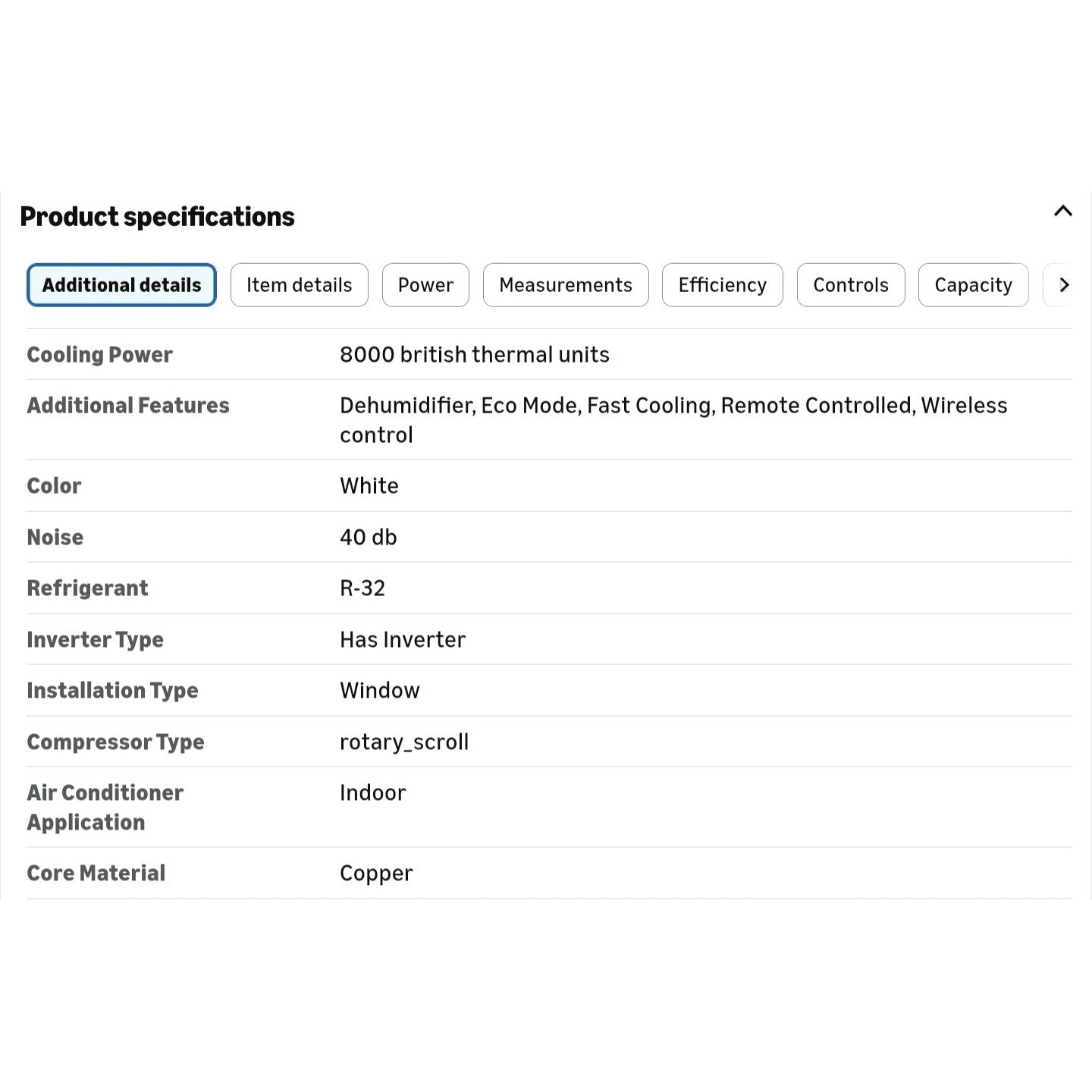 8,000 BTU Smart Inverter Window Air Conditioner with APP, Alexa Control, 115V AC Unit Cools