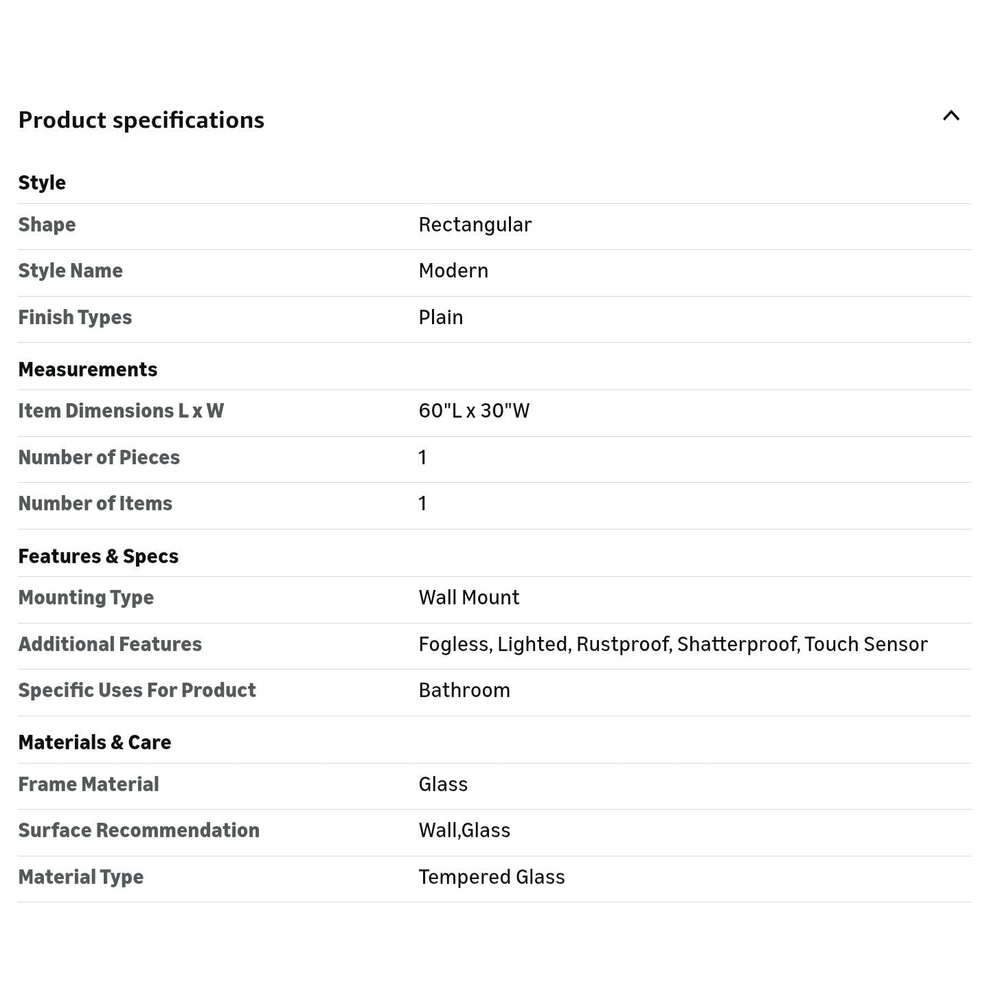 60x30 Lighted Bathroom Mirror for Wall, LED Illuminated Vanity Mirror with Lights, Dimmable, Anti