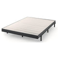 Queen Zinus Upholstered Metal and Wood Box Spring, 4 Inch Mattress Foundation, Easy Assembly