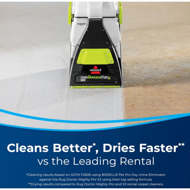 BISSELL Big Green PET PRO Carpet Cleaner, XL DirtLifter PowerBrush 8-row PowerBrush