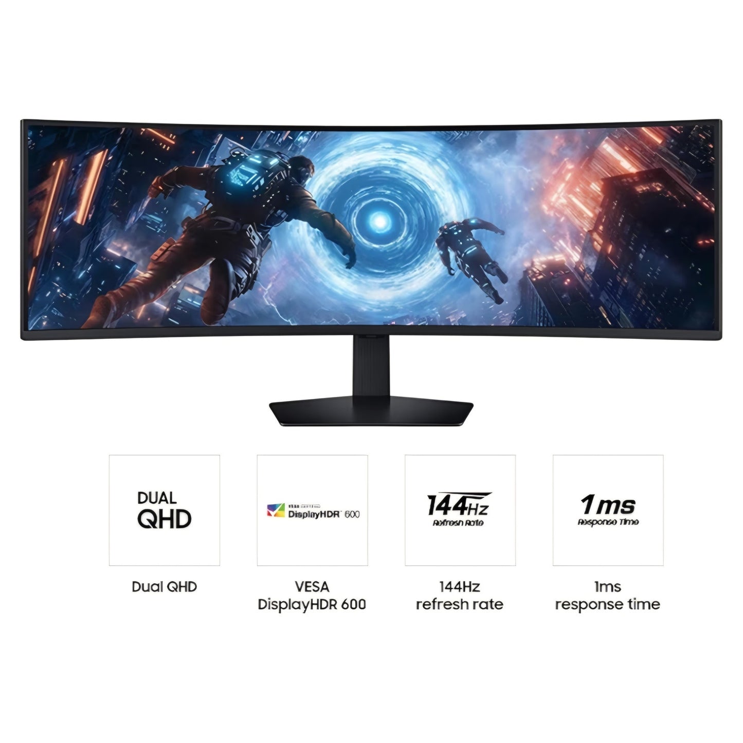 SAMSUNG 49-inch Odyssey G9 (G91F) DQHD, 144Hz, Curved Gaming Monitor, Ultra-Wide 32:9 Screen