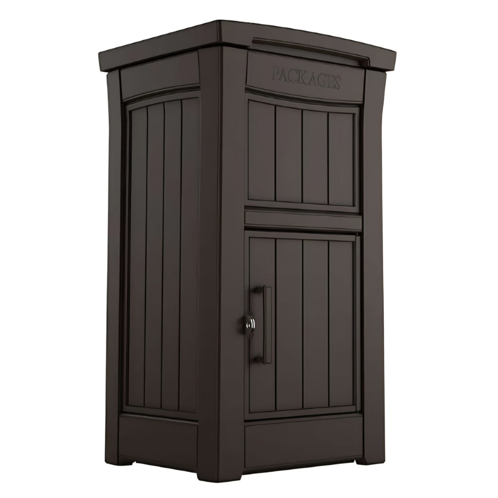 Keter Delivery Box for Porch with Lockable Secure Storage Compartment to Keep Packages Safe