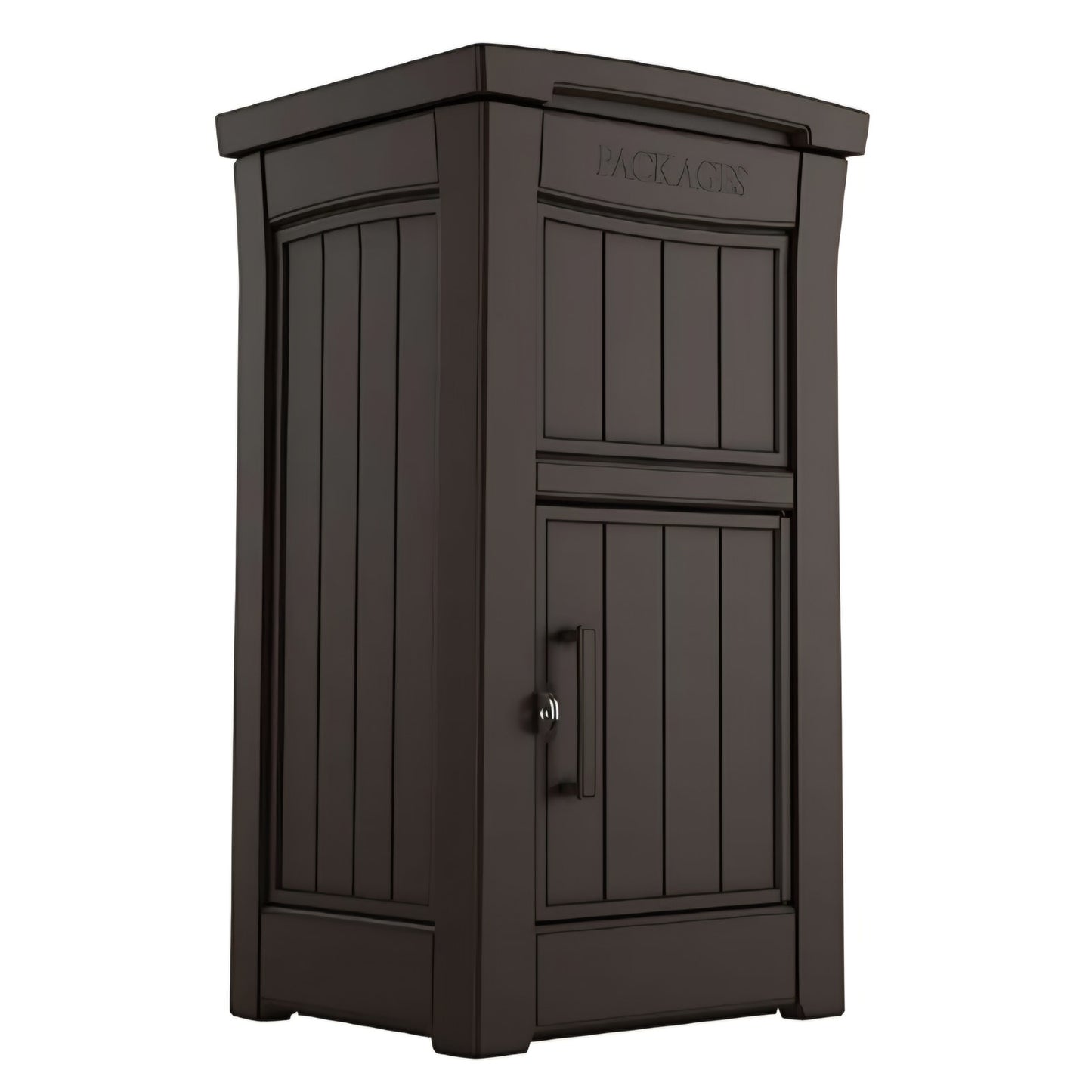 Keter Delivery Box for Porch with Lockable Secure Storage Compartment to Keep Packages Safe