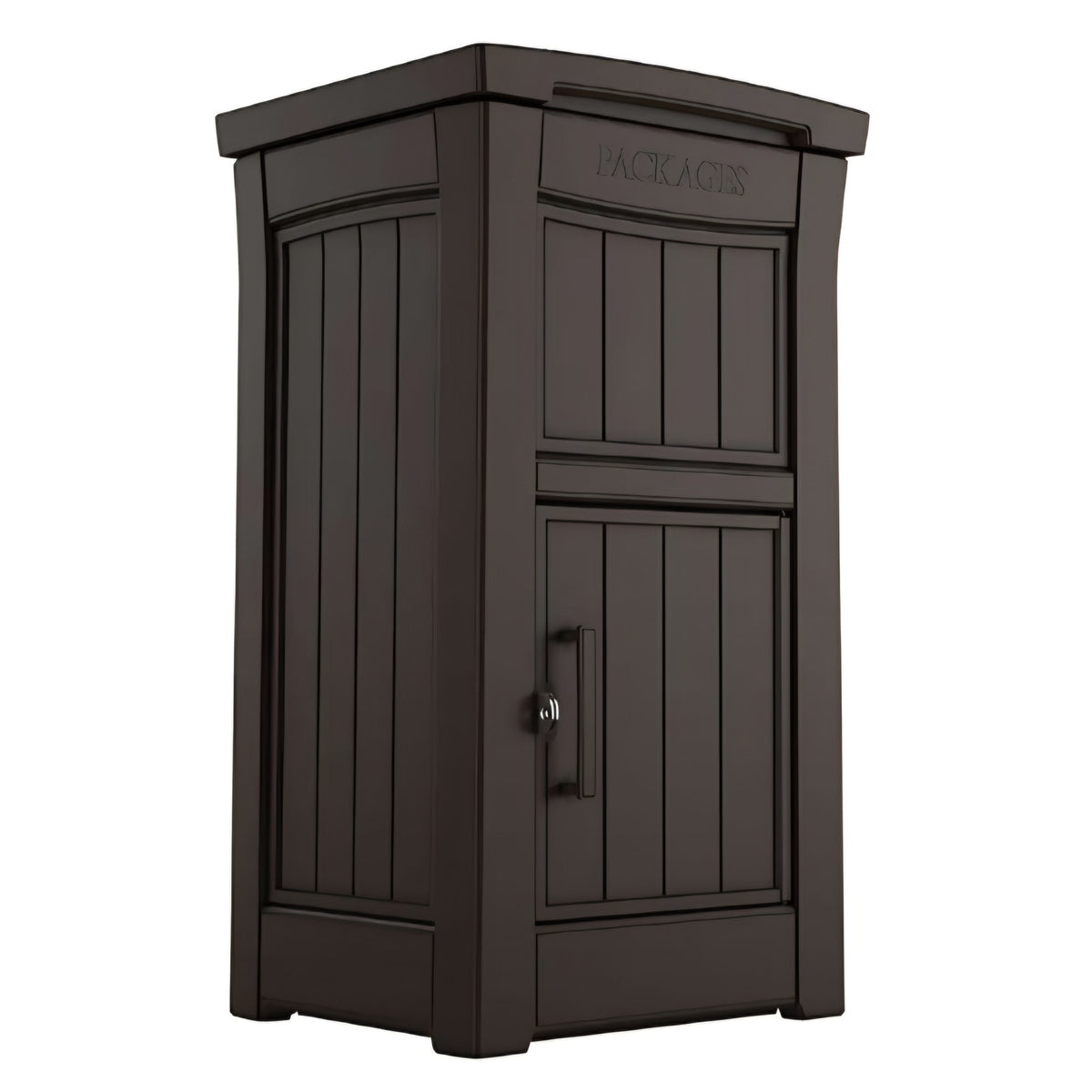 Keter Delivery Box for Porch with Lockable Secure Storage Compartment to Keep Packages Safe