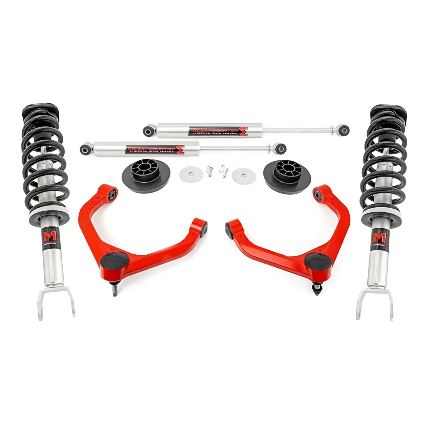 Rough Country 3" Suspension Lift Kit with M1 Struts & M1 Rear Shocks for Ram 1500 4WD (2012-2018)