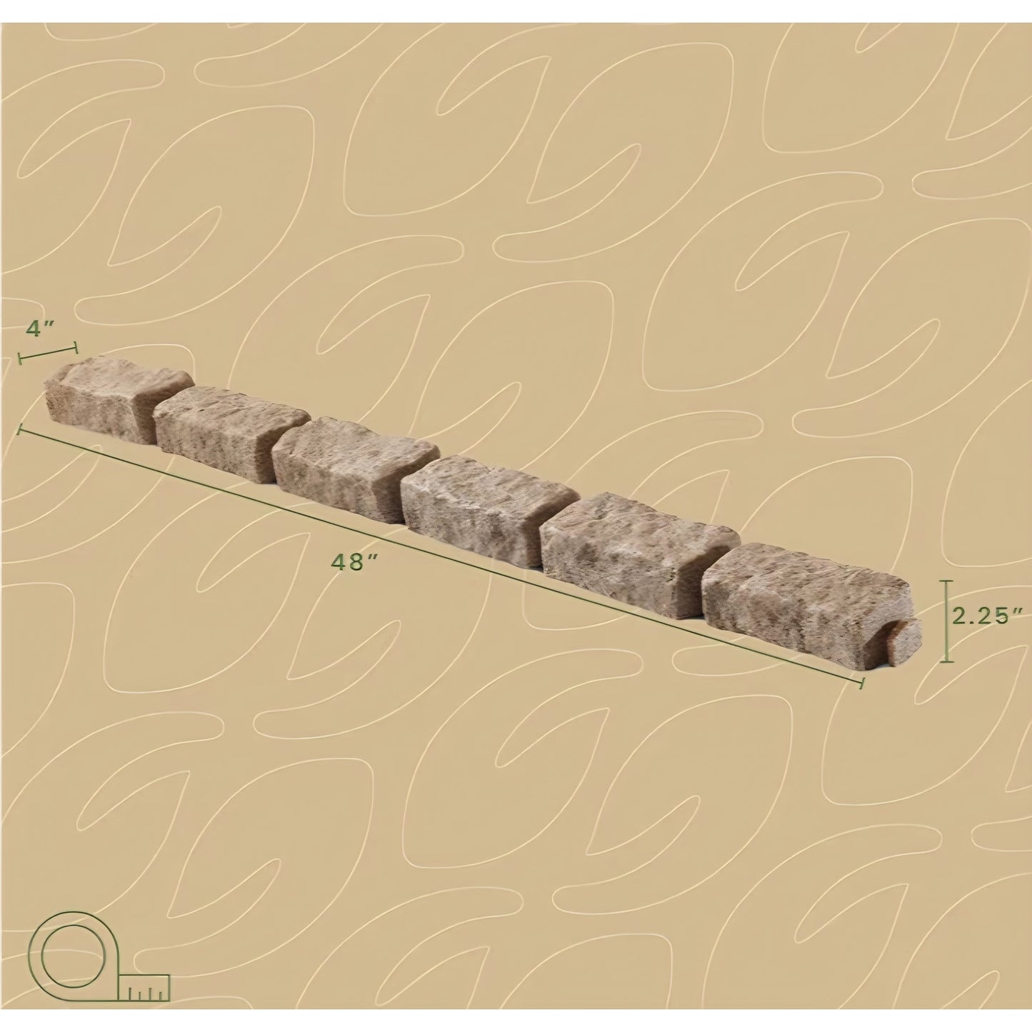 Landscape Edging | Garden Edging Border | Faux Stone Bricks for Lawn edging