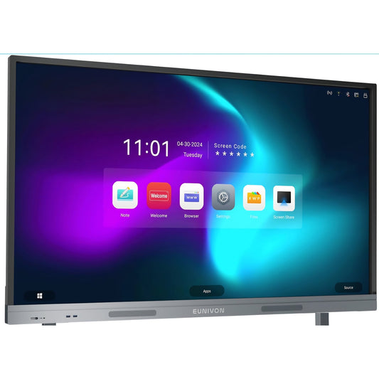 Interactive Whiteboard, 55'' 4K UHD Smart Whiteboard, Interactive Touch Screen Smartboard,